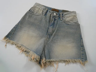 Kmel Bohemian Style Damaged Shorts