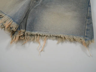 Kmel Bohemian Style Damaged Shorts