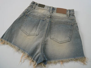Kmel Bohemian Style Damaged Shorts