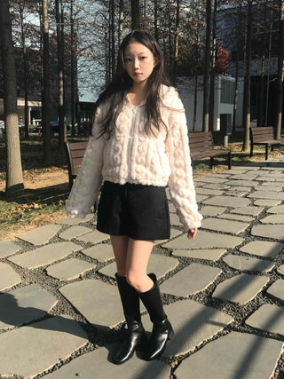 Sugar Texture A-Line Shorts
