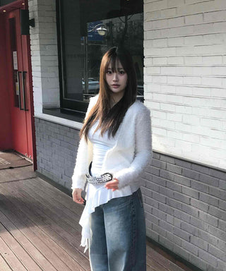 Urban Asymmetrical Ruffle Top