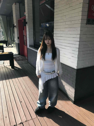 Urban Asymmetrical Ruffle Top