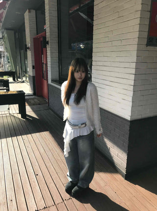 Urban Asymmetrical Ruffle Top