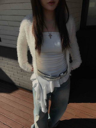 Urban Asymmetrical Ruffle Top