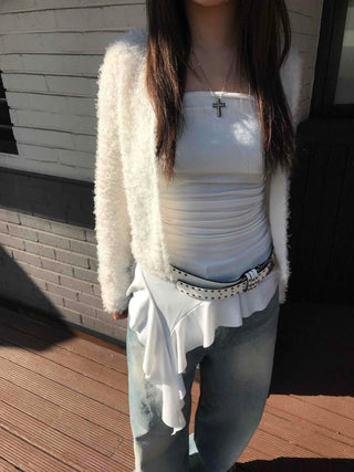Urban Asymmetrical Ruffle Top