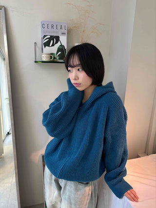 Suede Corduroy Loose Boxy Zip-Up Hoodie