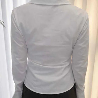 Tailored Collar Waistmark Slim Shirt