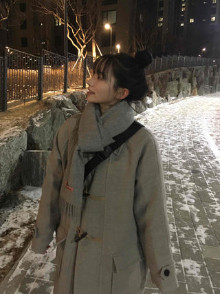 Daily Belted Oversized Loose Trench Coat