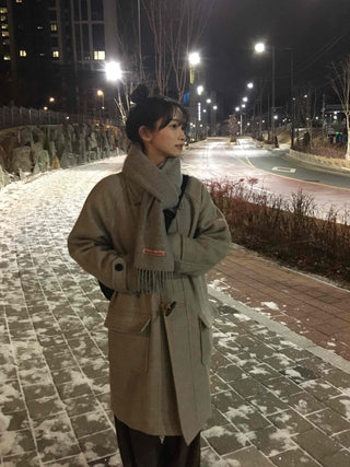 Daily Belted Oversized Loose Trench Coat
