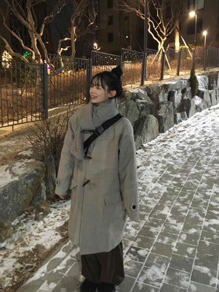 Daily Belted Oversized Loose Trench Coat