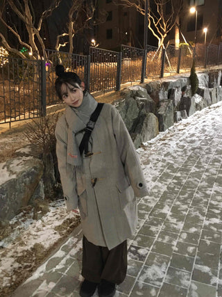 Daily Belted Oversized Loose Trench Coat