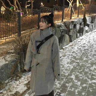 Daily Belted Oversized Loose Trench Coat