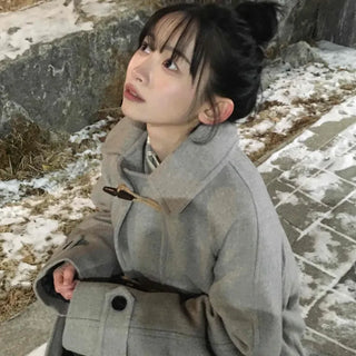 Daily Belted Oversized Loose Trench Coat