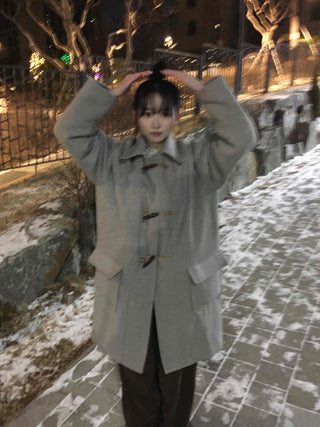 Daily Belted Oversized Loose Trench Coat