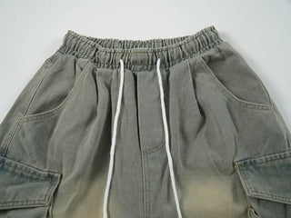 Couto Balloon String Cargo Vintage Elastic Bermuda Pants