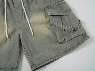 Couto Balloon String Cargo Vintage Elastic Bermuda Pants