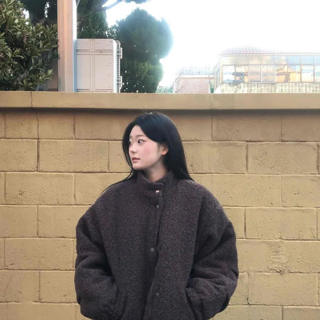 Adele Wool Touch Single Button Maxi Quilted Coat