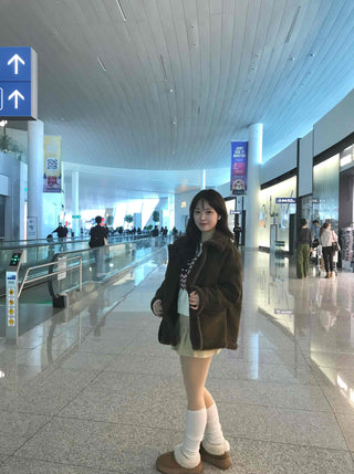 Fur Collar Zip-Up Oversized Loose Long Shearling Jacket