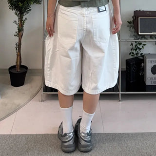 Somi Simple Wide Cotton Bermuda Pants