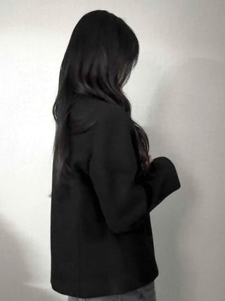 Vintage Mandarin Button Flare Short Coat