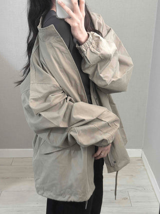 Convertible Epaulet Slit Calf Midi Field Jacket