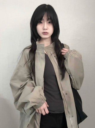 Convertible Epaulet Slit Calf Midi Field Jacket