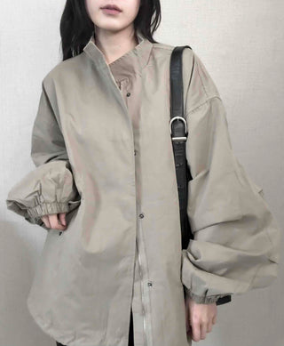 Convertible Epaulet Slit Calf Midi Field Jacket