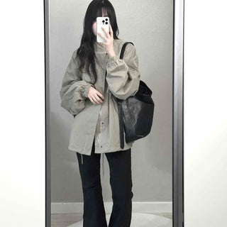 Convertible Epaulet Slit Calf Midi Field Jacket