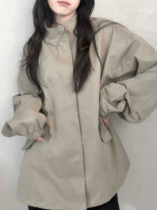 Convertible Epaulet Slit Calf Midi Field Jacket