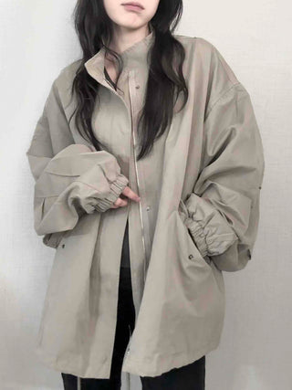 Convertible Epaulet Slit Calf Midi Field Jacket