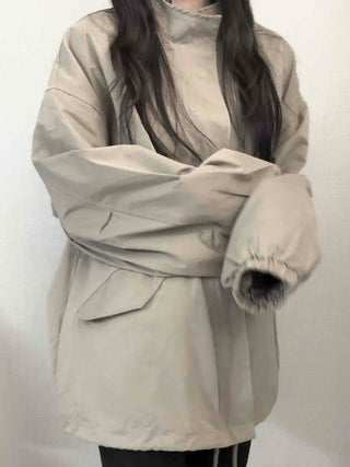 Convertible Epaulet Slit Calf Midi Field Jacket
