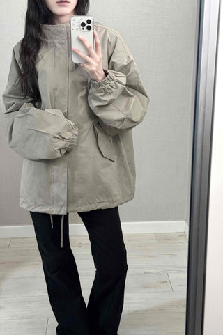 Convertible Epaulet Slit Calf Midi Field Jacket