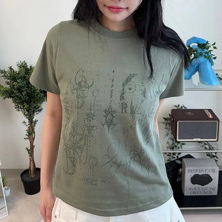 Muta Tattoo Print Short Sleeve T-shirt