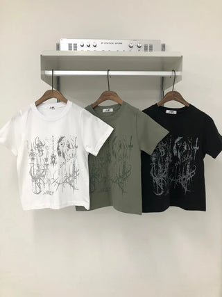 Muta Tattoo Print Short Sleeve T-shirt