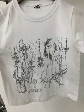 Muta Tattoo Print Short Sleeve T-shirt