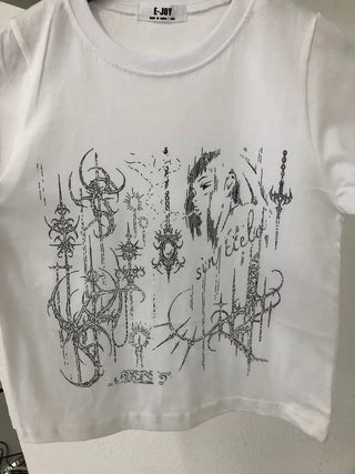 Muta Tattoo Print Short Sleeve T-shirt