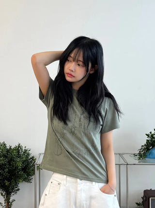 Muta Tattoo Print Short Sleeve T-shirt