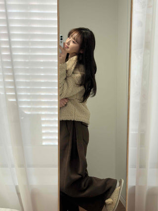 Round Collar Simple Minimalist Fluffy Sherpa Short Jacket