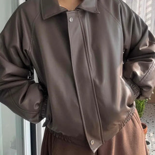 Snap Button Oversized Short Padded Jumper