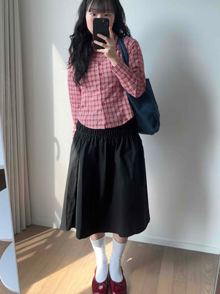 Vintage Check Slim Fit Collared Shirt