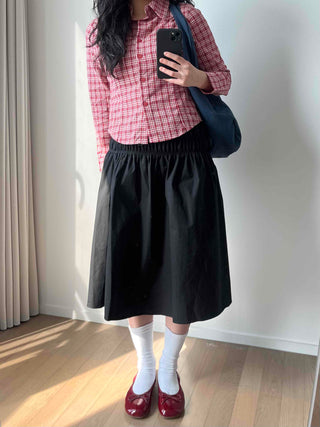 Vintage Check Slim Fit Collared Shirt