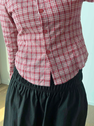 Vintage Check Slim Fit Collared Shirt