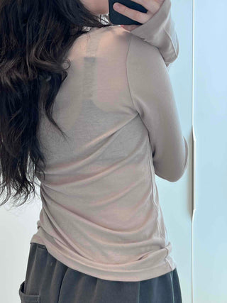 Vintage Lettering Embroidered Loose Fit Long Sleeve T-shirt