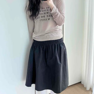 Vintage Lettering Embroidered Loose Fit Long Sleeve T-shirt