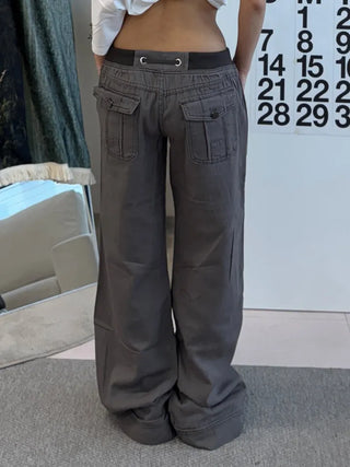 Tory Low-Rise Vintage Carpants Elastic Pants