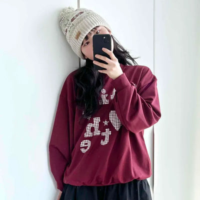 Reflector Big Logo Loose Fit Fleece-Lined Sweatshirt