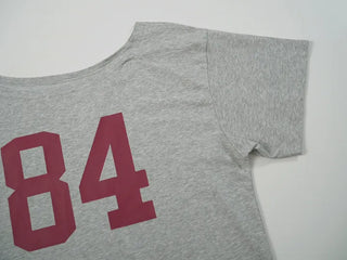Ruby Big Number One-Shoulder Loose T-shirt