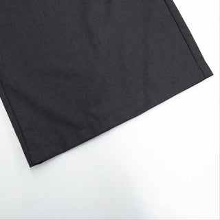 Dubi Balloon Fit Long Wide Button Wrap Layered Slacks