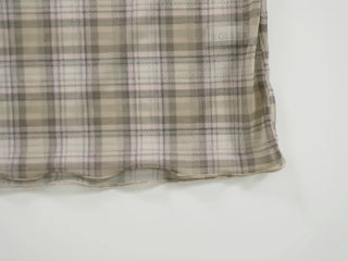 Loewe Soft Bra Top Check Square Neck Short Sleeve T-shirt