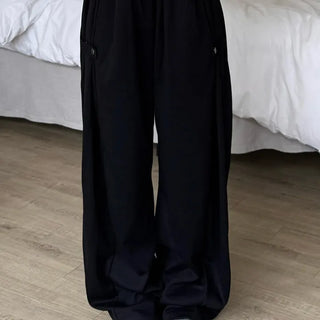 Moya Natural Plain Loose Fit Long Pants